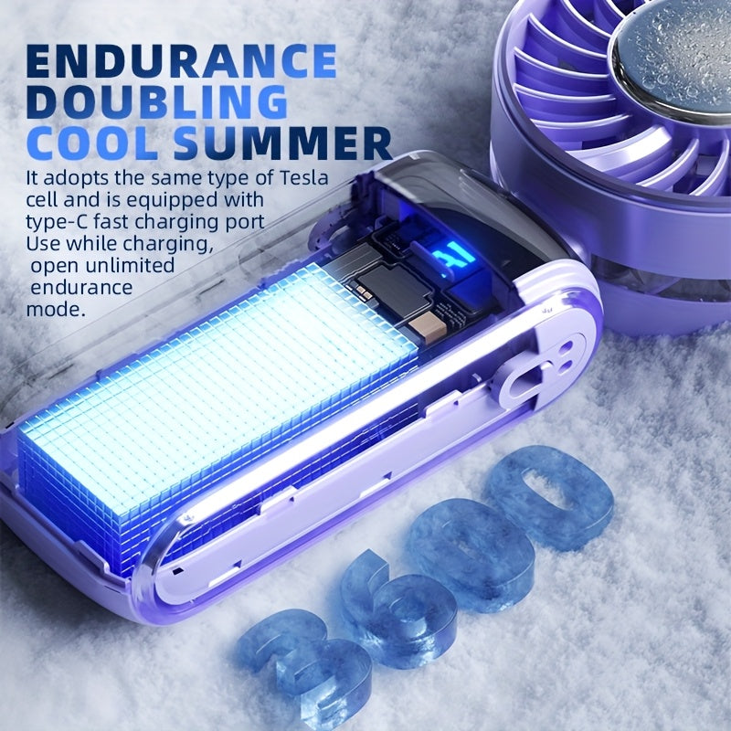 100-SPEED - PORTABLE ULTRA QUIET REFRIGERATION HANDHELD FAN