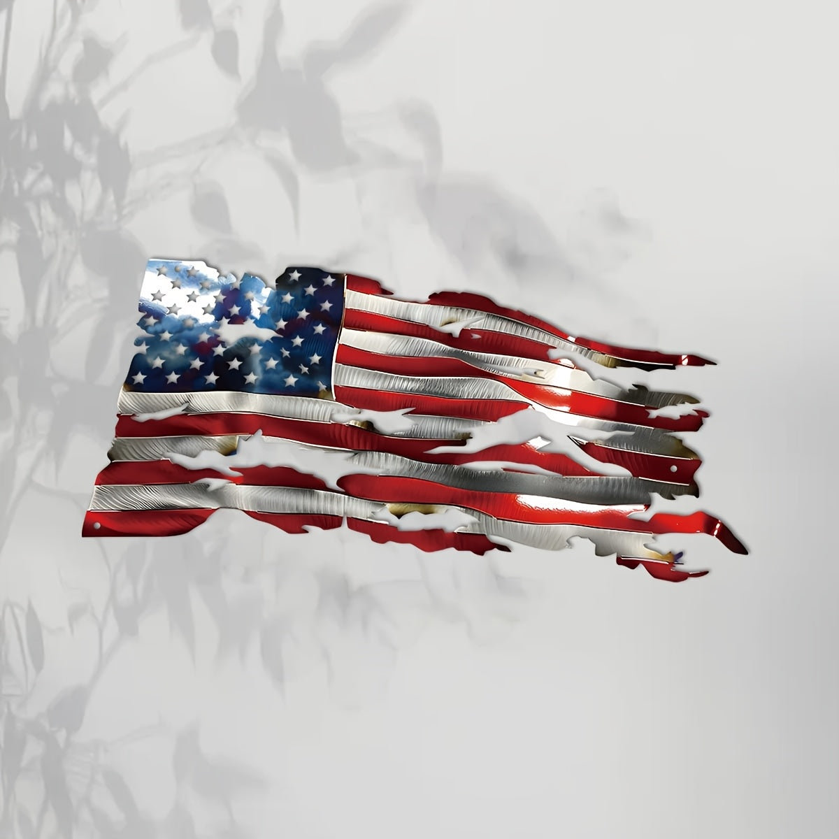 1pc - 15.75in x 7.63 in - AMERICAN PATRIOTIC METAL WALL ART|