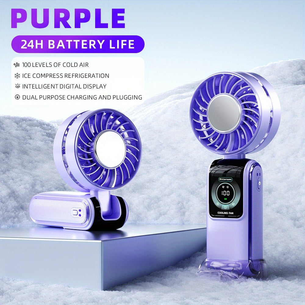 100-SPEED - PORTABLE ULTRA QUIET REFRIGERATION HANDHELD FAN