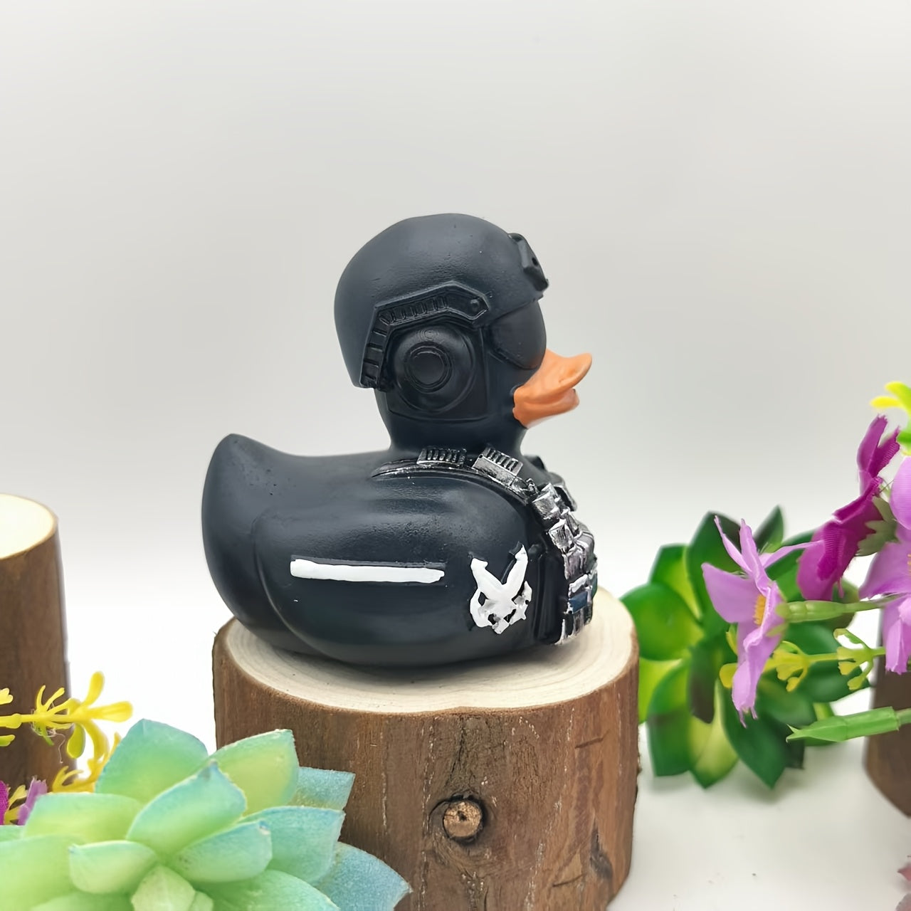 PATRIOTIC U.S. COAST GUARD MILITARY DUCK FIGURINE