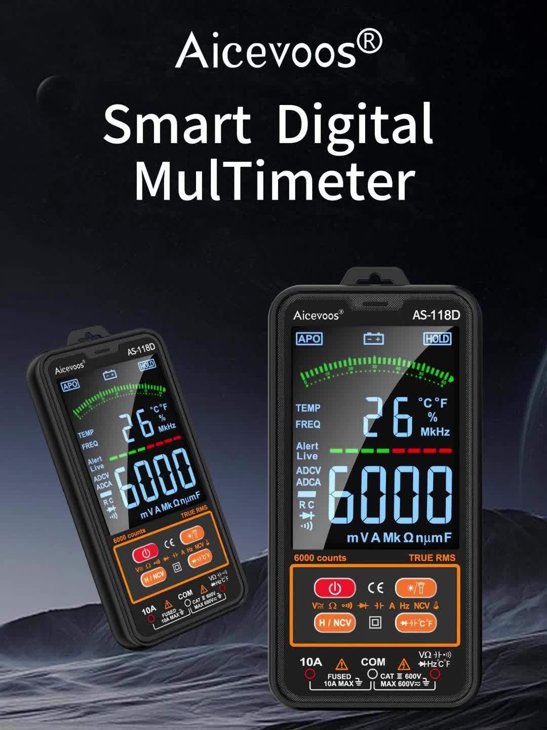 AUTO-RANGING SMART DIGITAL MULTIMETER ELECTRICAL TESTER