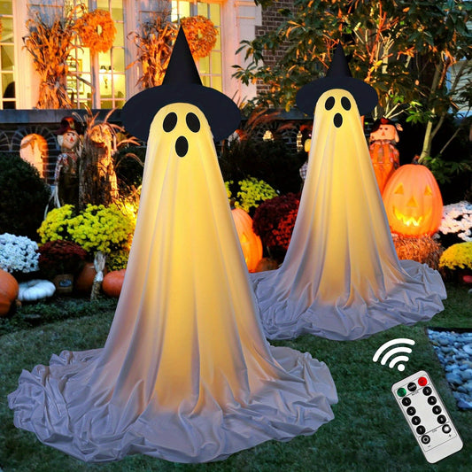 2pcs - SCARY FLOATING INDOOR/OUTDOOR HALLOWEEN LED LIGHT DECORATION