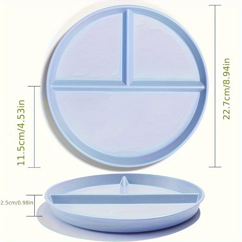 5pcs - SEPARATOR ANTI-FALL DINNER PLATE e/FOOD TRAY