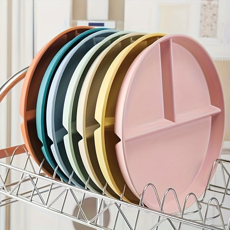 5pcs - SEPARATOR ANTI-FALL DINNER PLATE e/FOOD TRAY