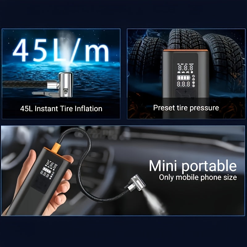 150 PSI - PORTABLE CORDLESS AIR COMPRESSOR TIRE INFLATOR