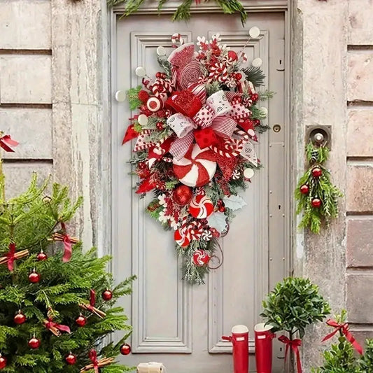 LUXURIOUS ELEGANT CHRISTMAS FRONT DOOR WREATH DECORATIONS