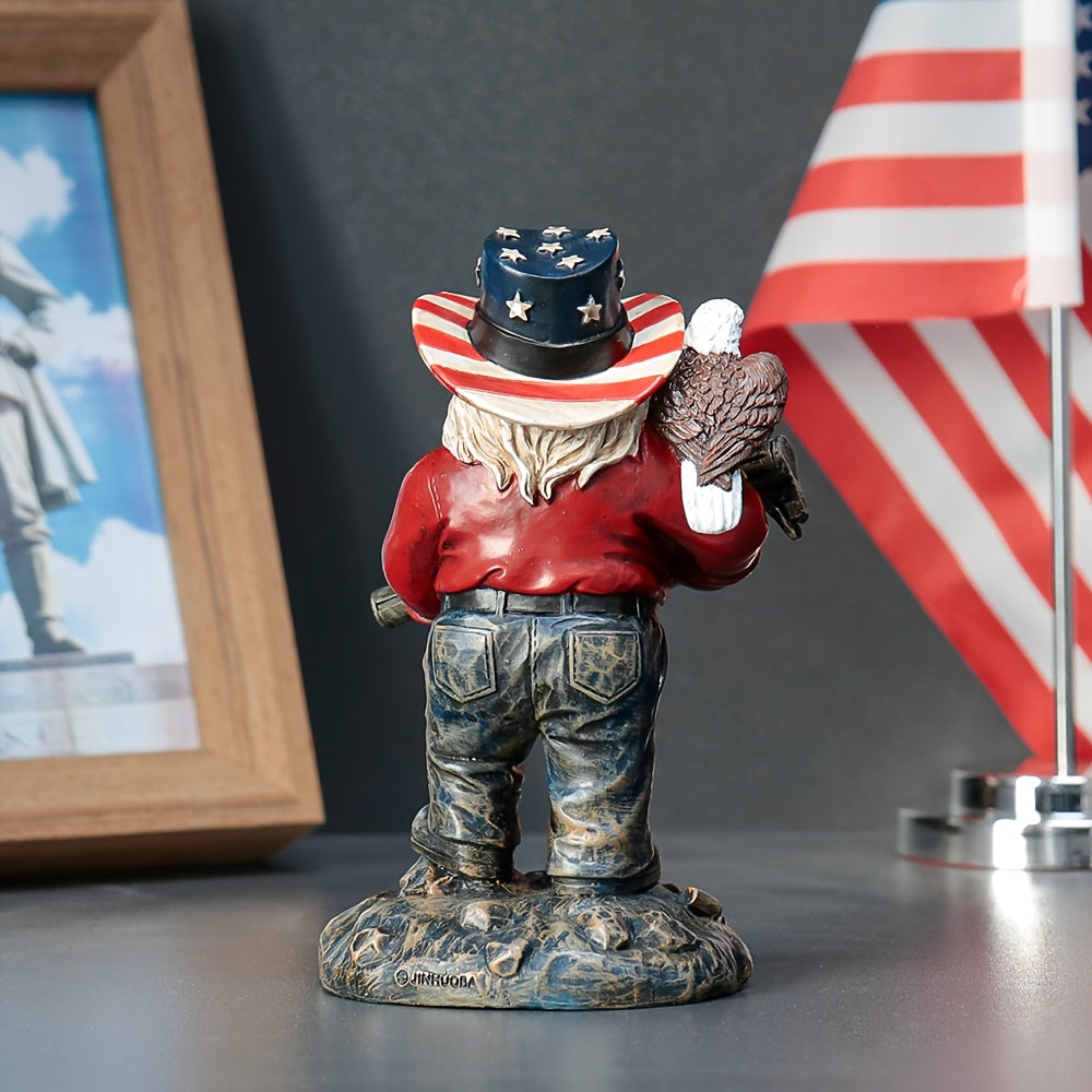 1pc - DWARF VETERAN TACTICAL ORNAMENT W/GUN & EAGLE