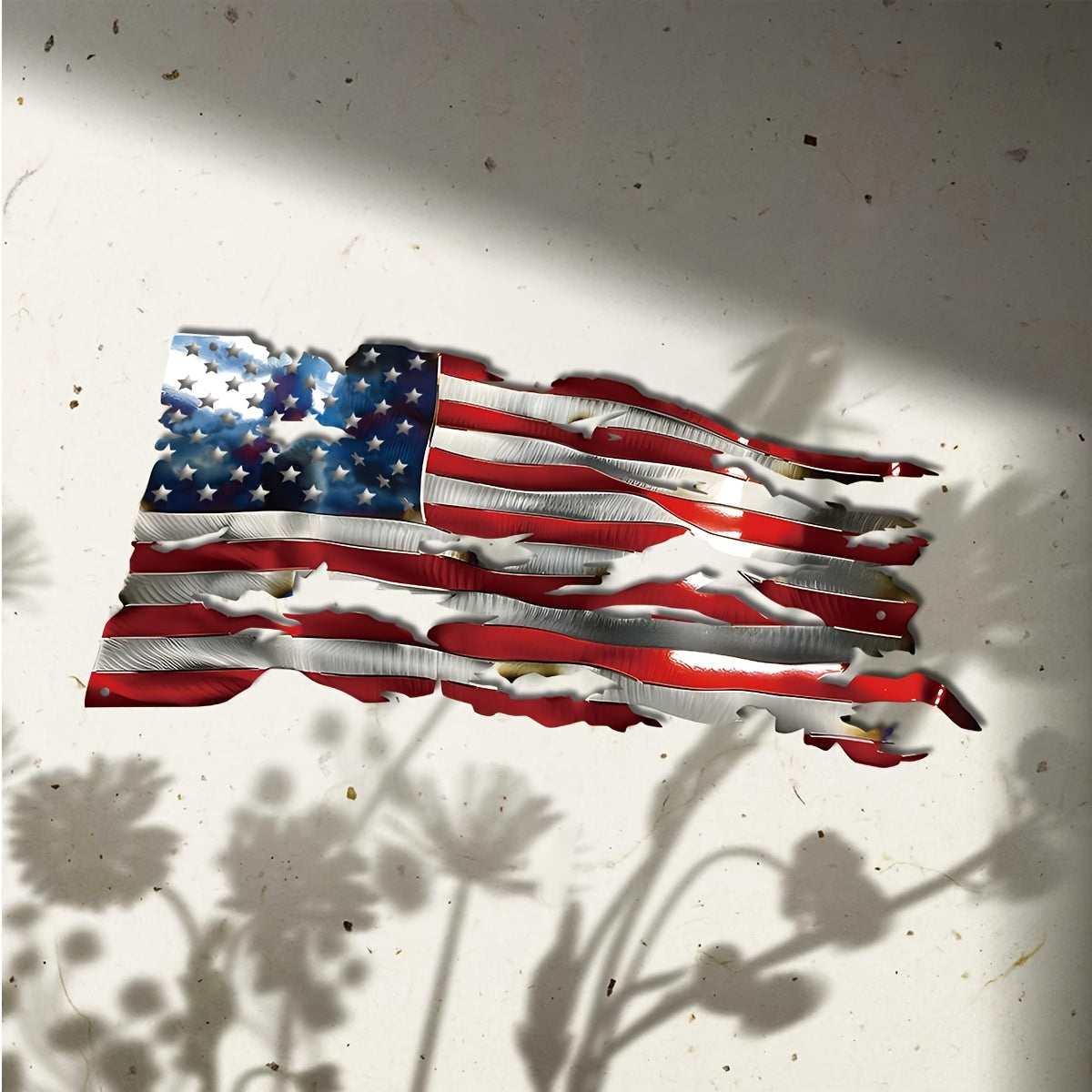 1pc - 15.75in x 7.63 in - AMERICAN PATRIOTIC METAL WALL ART|