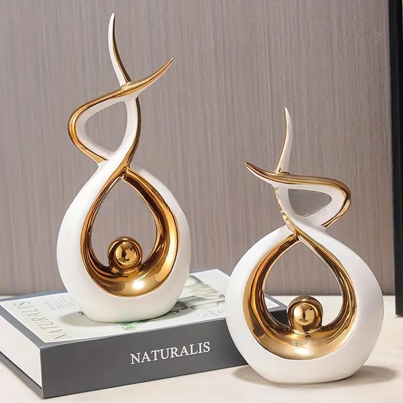 2pcs - ADVANCED LIGHT LUXURY RESIN HOME DECORATION