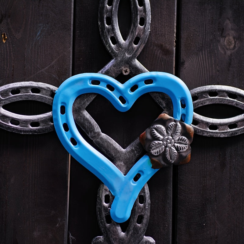 12in X 16in - HEAVY-DUTY IRON CONSTRUCTION METAL CROSS WALL ART