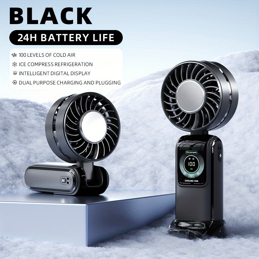 100-SPEED - PORTABLE ULTRA QUIET REFRIGERATION HANDHELD FAN