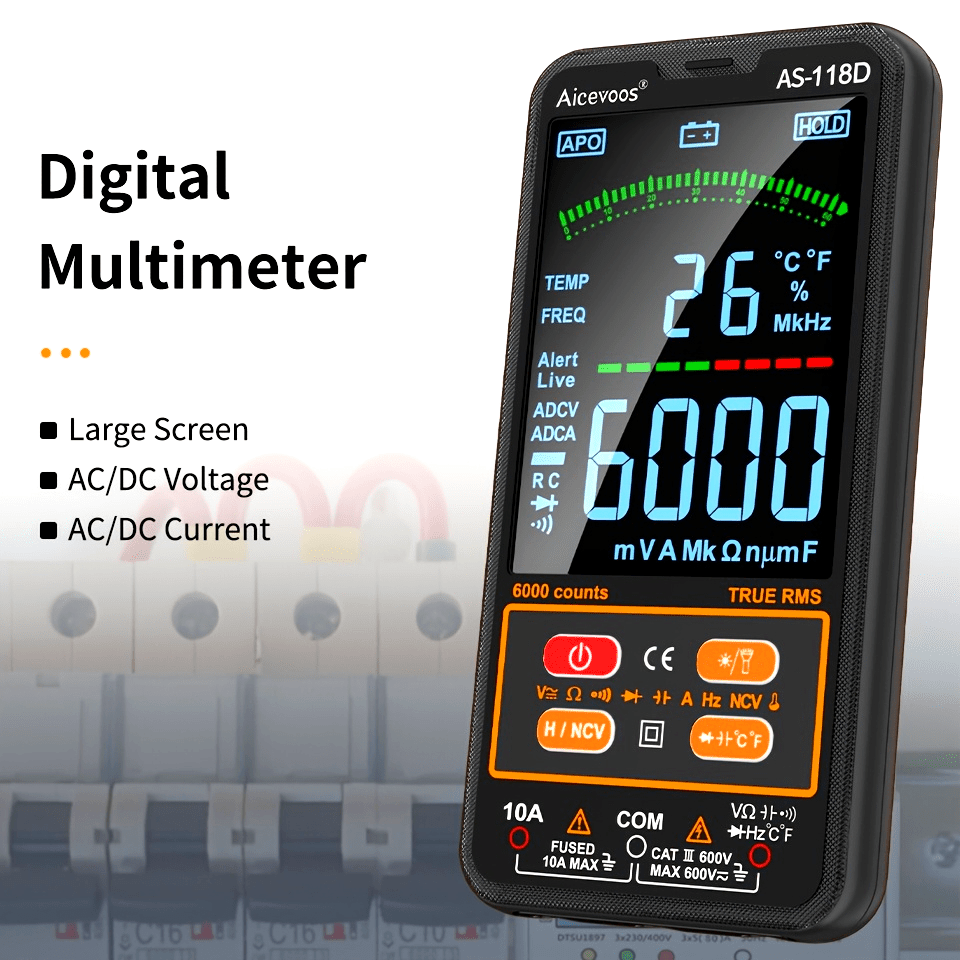 AUTO-RANGING SMART DIGITAL MULTIMETER ELECTRICAL TESTER