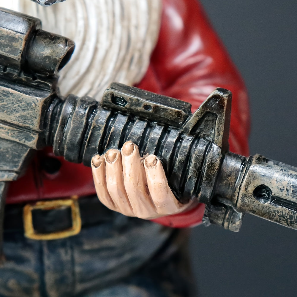 1pc - DWARF VETERAN TACTICAL ORNAMENT W/GUN & EAGLE