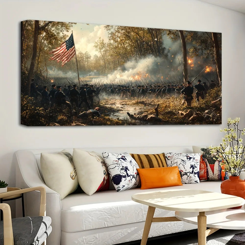 1.5in THICK SOLID PINE WOOD FRAME, CIVIL WAR