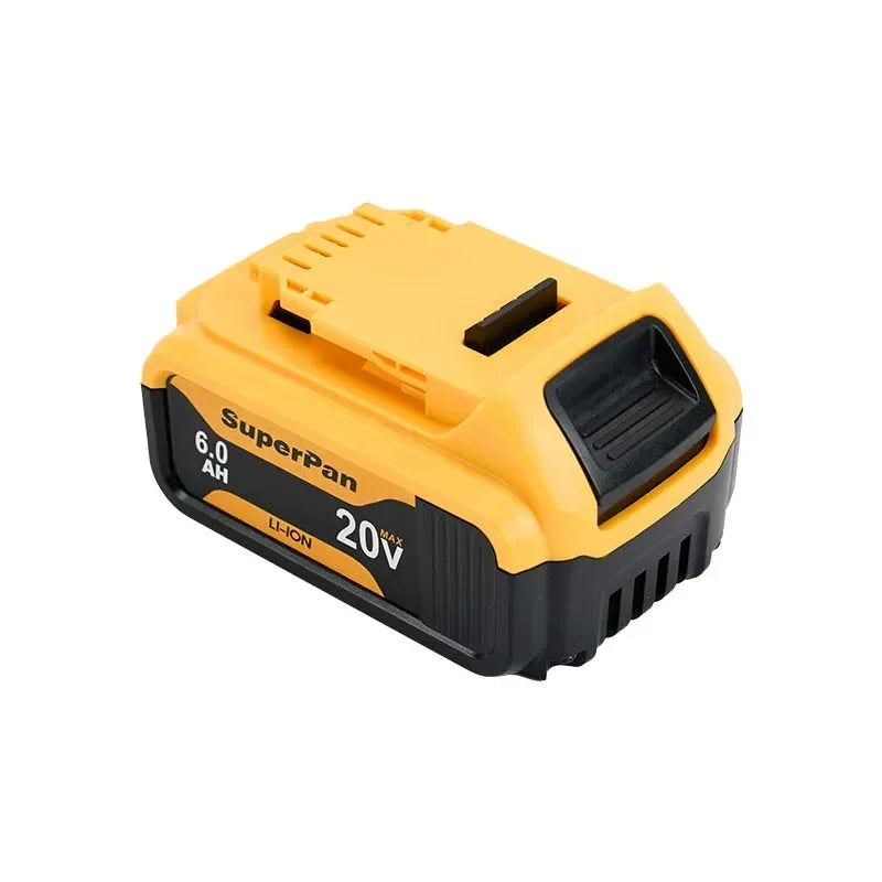 12V/18V, 6.0Ah - BATTERY, HIGH-CAPACITY COMPATIBLE W/DEWALT POWER TOOLS