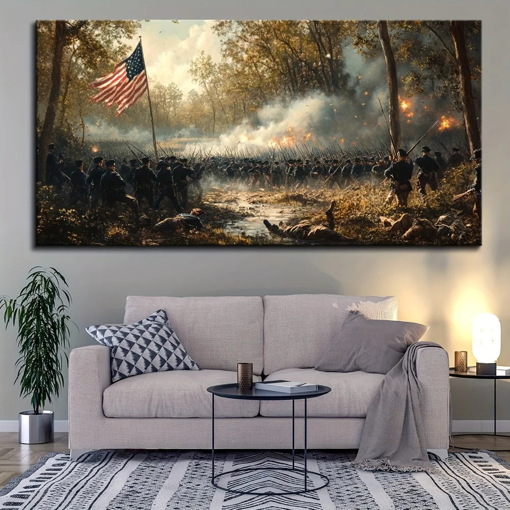 1.5in THICK SOLID PINE WOOD FRAME, CIVIL WAR