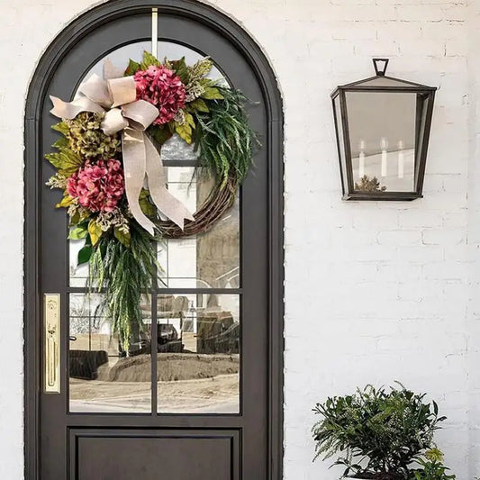 15.75in - VIBRANT STYLISH FLOWER FRONT DOOR SPRING WREATHS