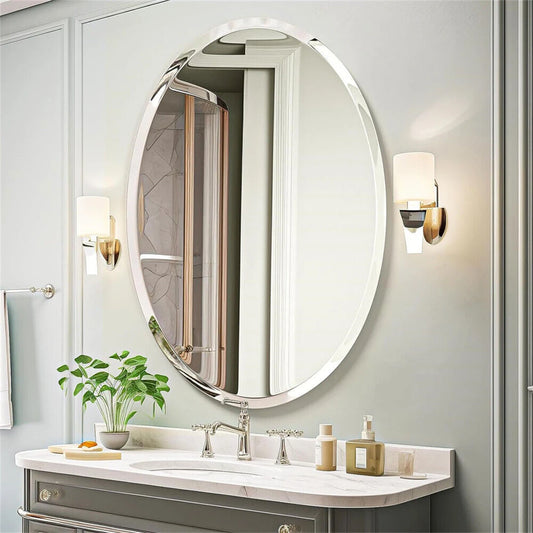 FRAMELESS HIGH DEFINITION OVAL/ELLIPTICAL MIRROR