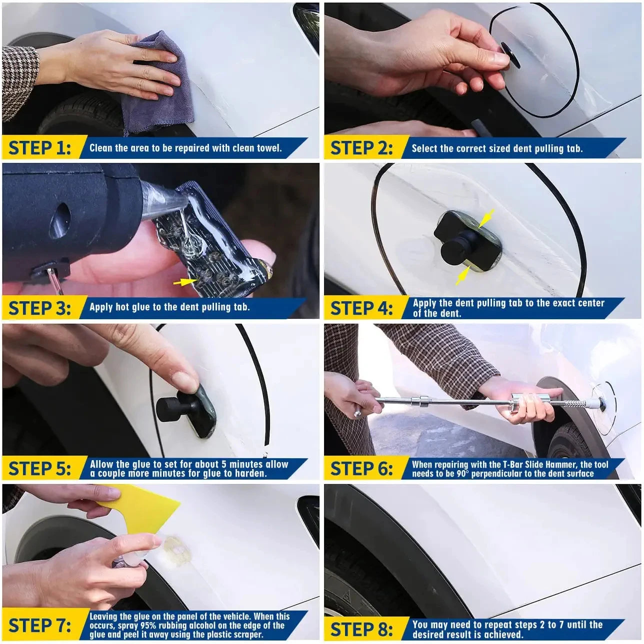 DENTLESS CAR PAINT PULLER REPAIR TOOLS KIT