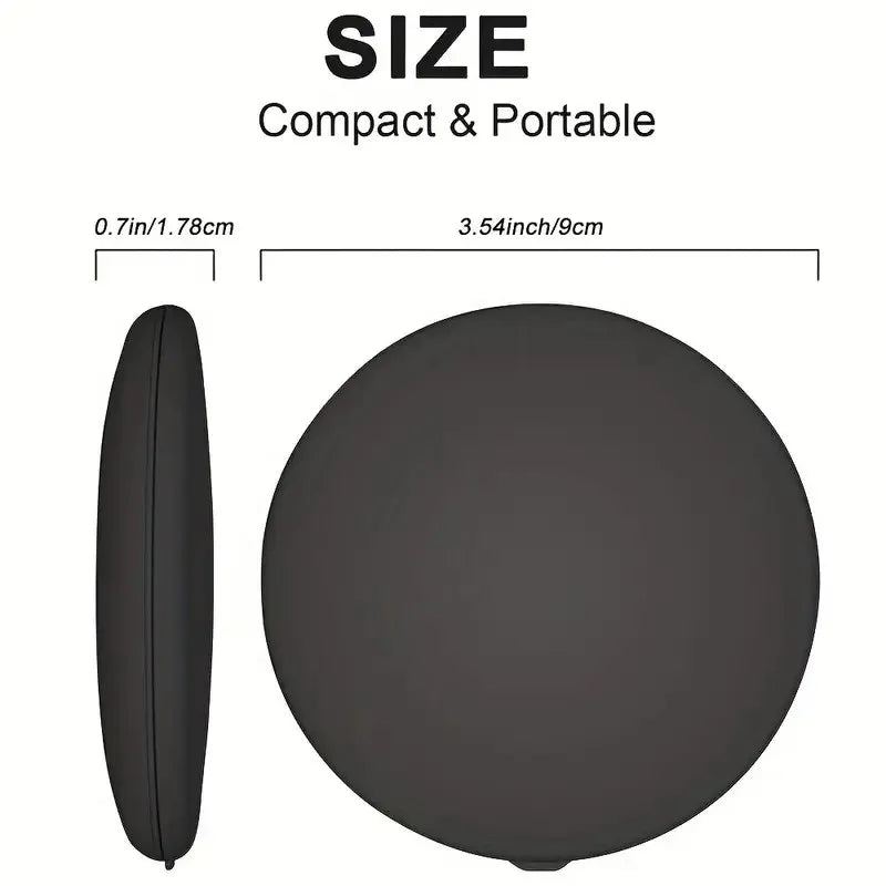 6in, 2X/5X MAGNIFICATION - LED FOLDABLE DOUBLE-SIDED COMPACT MIRROR