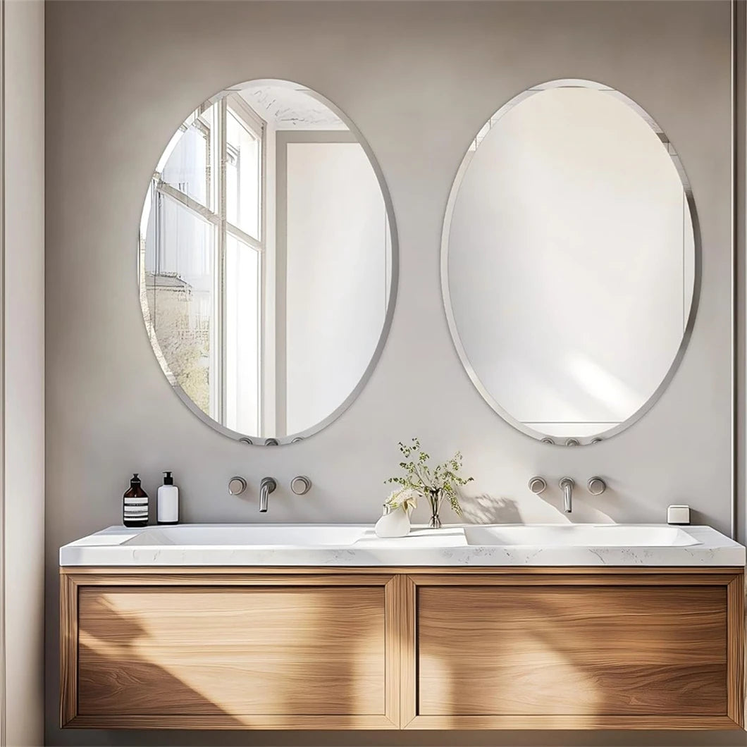 FRAMELESS HIGH DEFINITION OVAL/ELLIPTICAL MIRROR