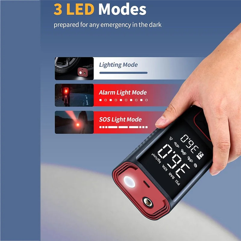 150 psi - CORDLESS PORTABLE AIR COMPRESSOR TIRE INFLATOR