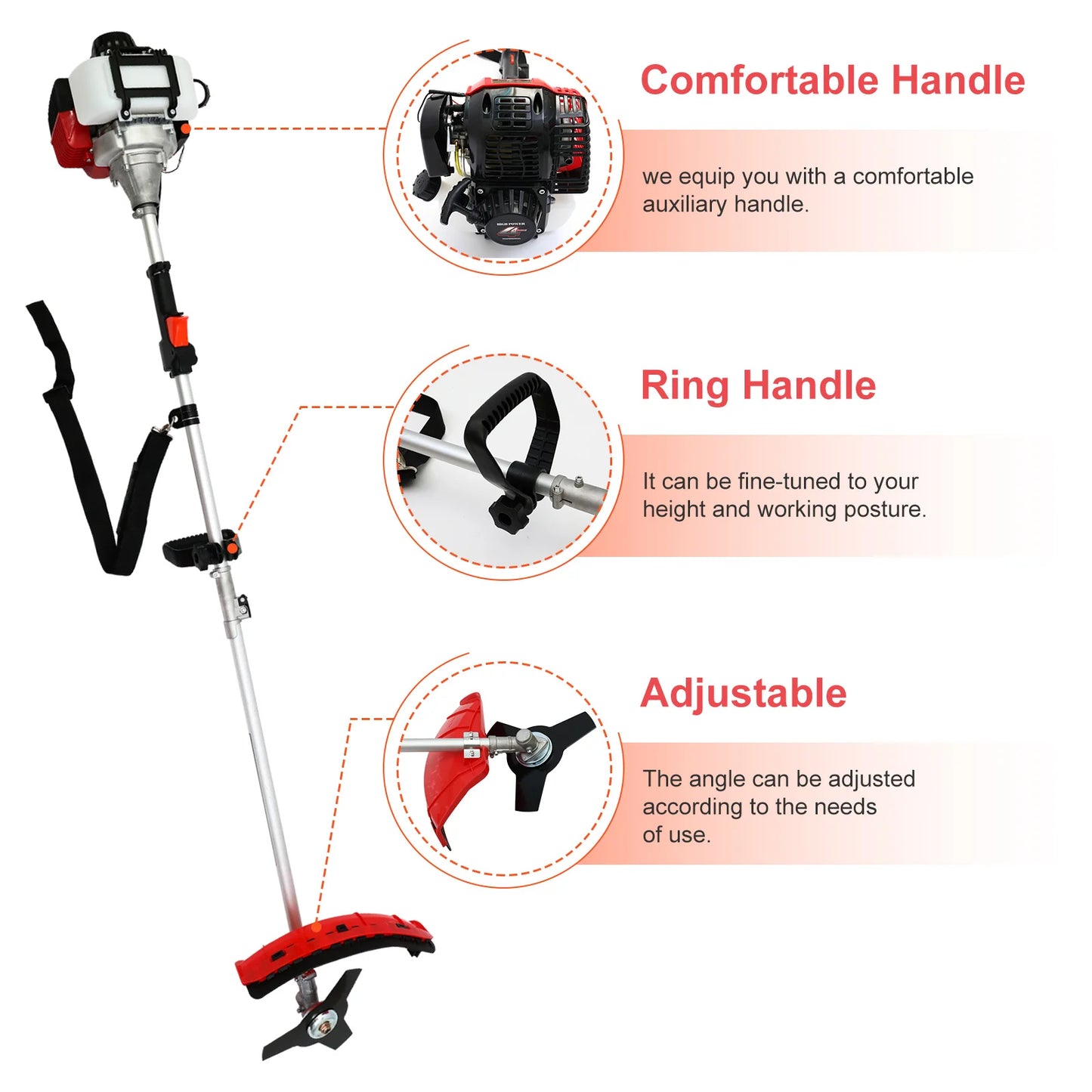 4-Stroke, 31cc, 15lbs - GAS WEED EATER W/13" STRAIGHT SHAFT TRIMMER