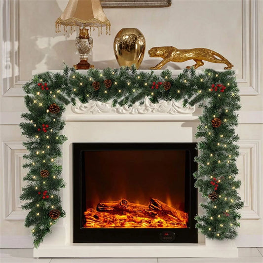 10ft - ARTIFICIAL CHRISTMAS GREEN GARLAND WREATH DECORATION