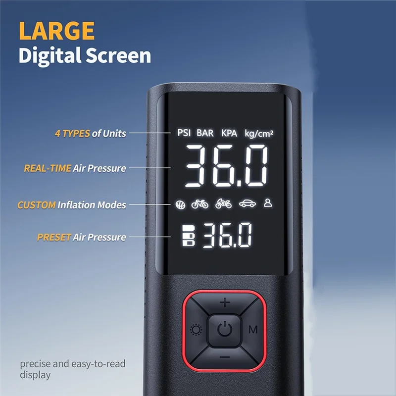 150 psi - CORDLESS PORTABLE AIR COMPRESSOR TIRE INFLATOR