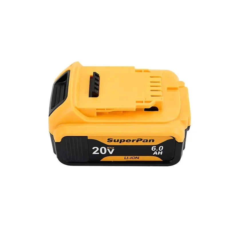 12V/18V, 6.0Ah - BATTERY, HIGH-CAPACITY COMPATIBLE W/DEWALT POWER TOOLS