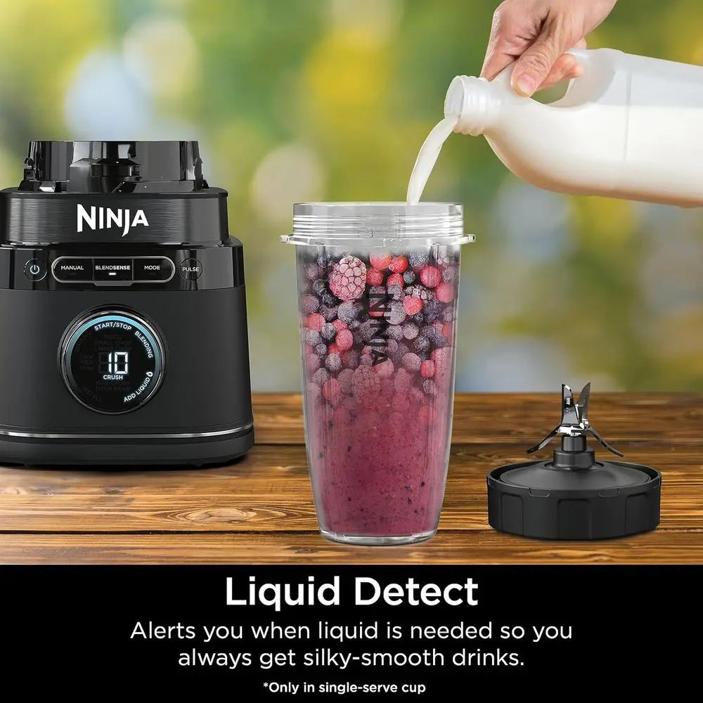 1800-Watt, 72 oz, 2 x 24-oz cups -Powerful Compact Design Blender W/Smart Technology