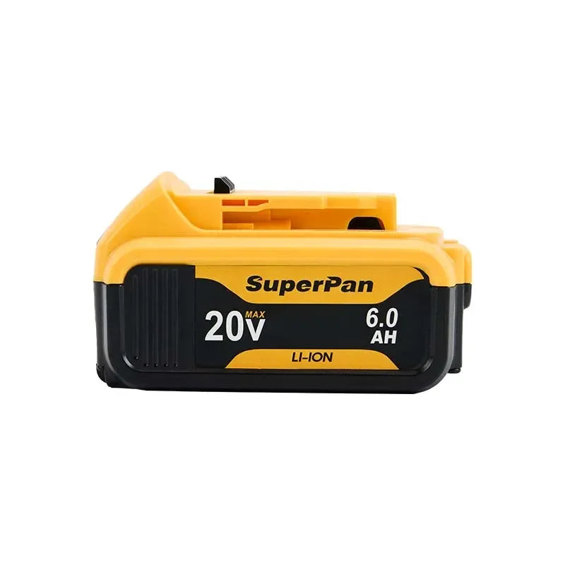 12V/18V, 6.0Ah - BATTERY, HIGH-CAPACITY COMPATIBLE W/DEWALT POWER TOOLS