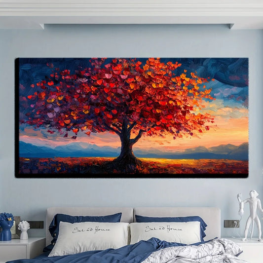 1.5in THICK WOODEN FRAMED LARGE TREE OF LIFE