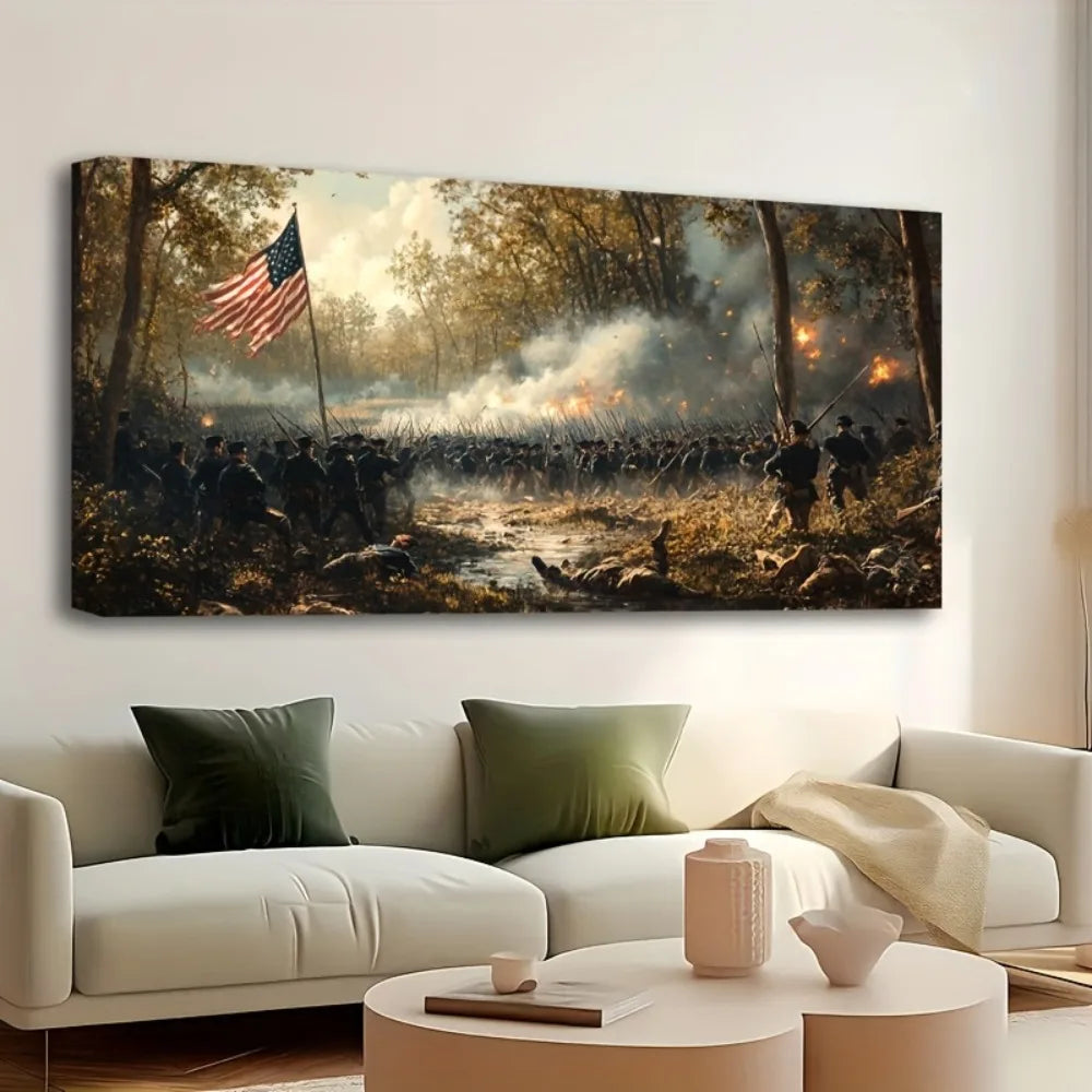 1.5in THICK SOLID PINE WOOD FRAME, CIVIL WAR