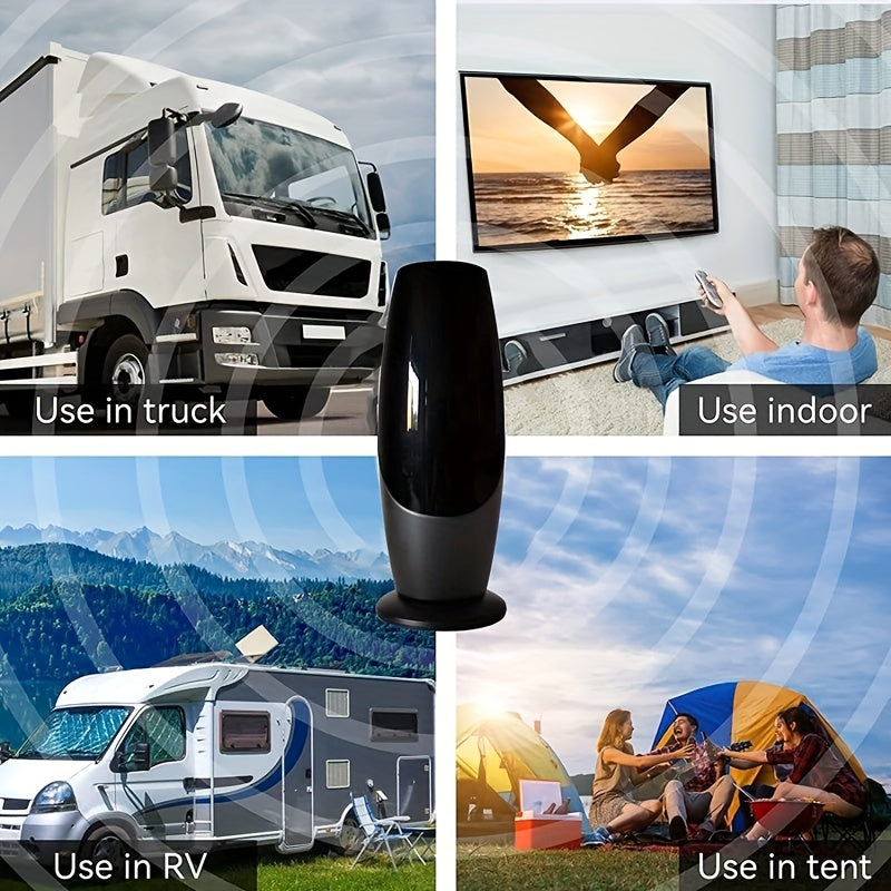 4K 1080P - 350+ MILE RANGE DIGITAL SMART TV ANTENNA W/SIGNAL BOOSTER