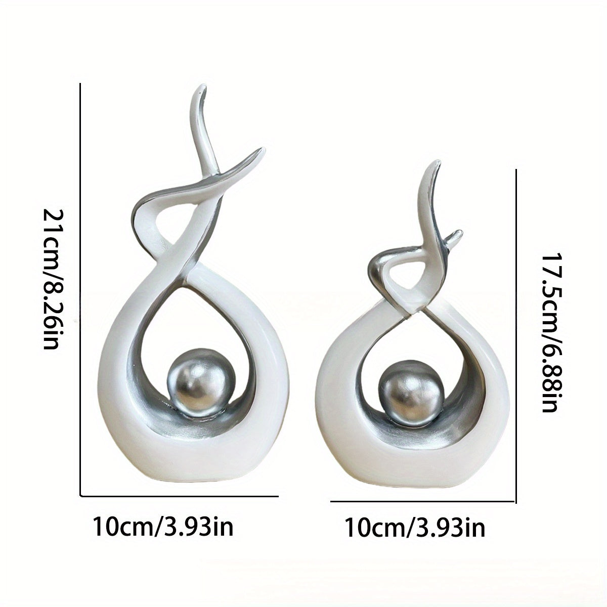 2pcs - ADVANCED LIGHT LUXURY RESIN HOME DECORATION