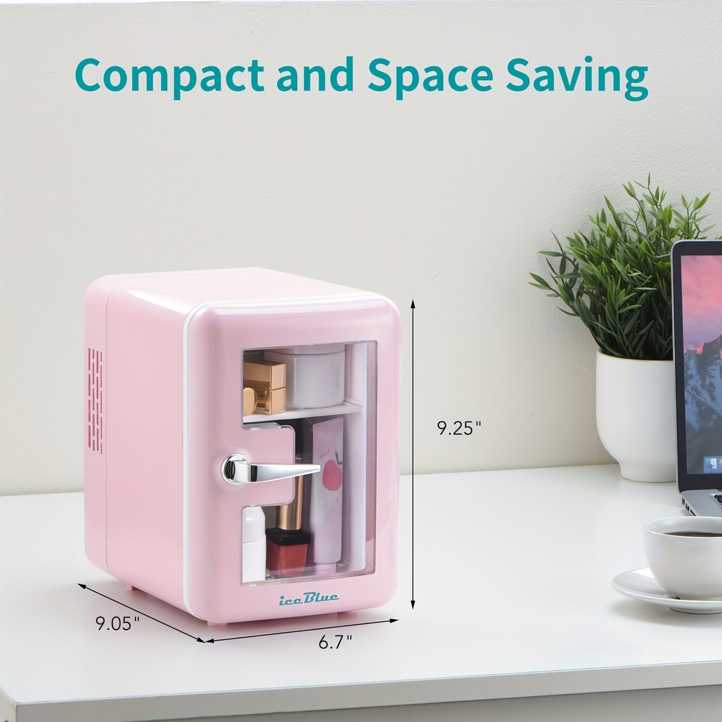 4-LITRE - DUAL PURPOSE MINI REFRIGERATOR DRINK COOLER/COSMETICS