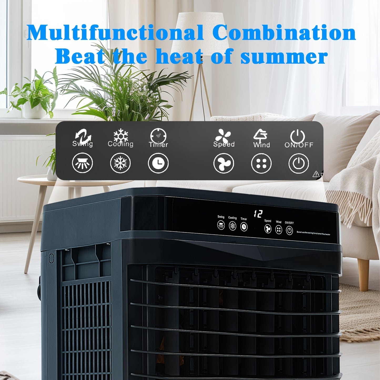 14,000 BTU PORTABLE QUIET AIR CONDITIONER W/REMOTE WINDOWLESS