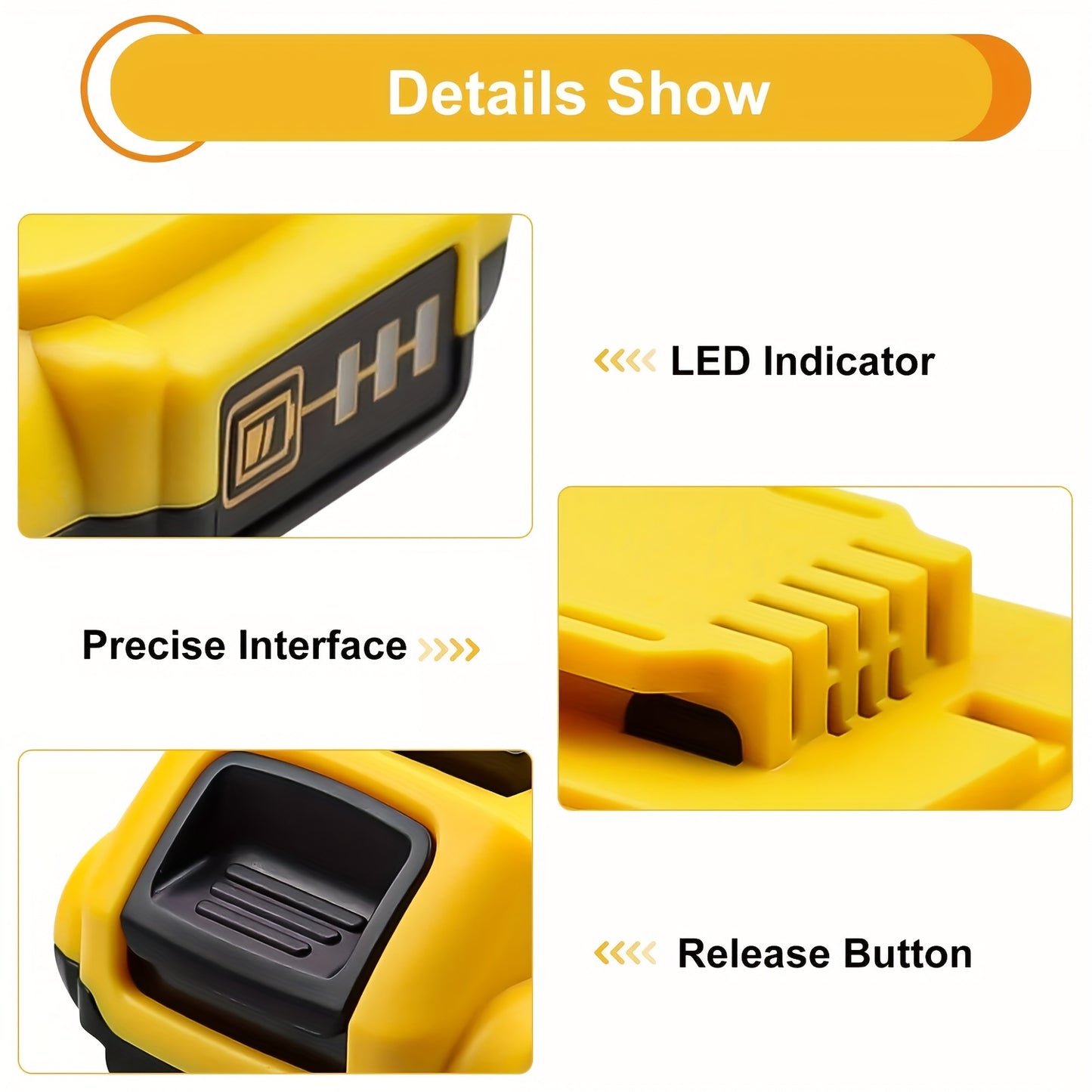 20V, 2.5Ah - LITHIUM-ION HIGH CAPACITY RECHARGEABLE BATTERY