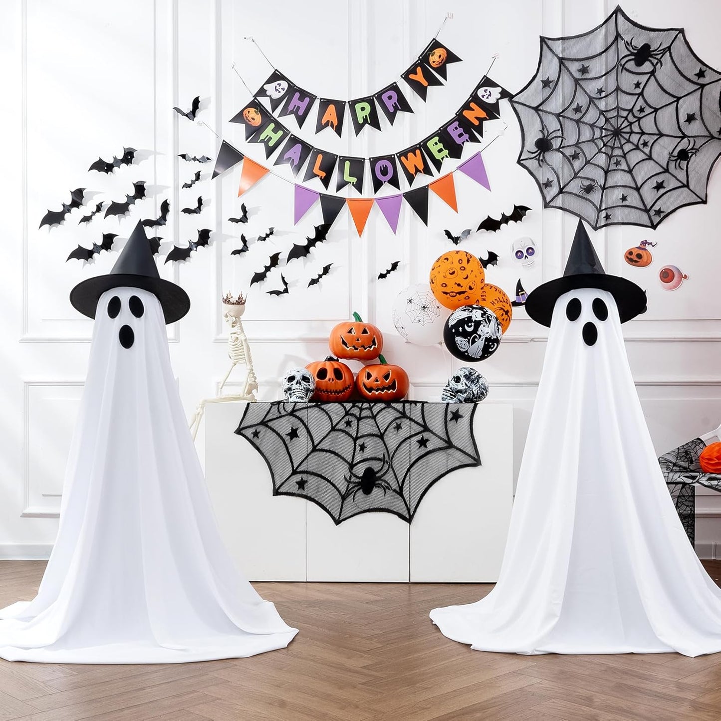 2pcs - SCARY FLOATING INDOOR/OUTDOOR HALLOWEEN LED LIGHT DECORATION