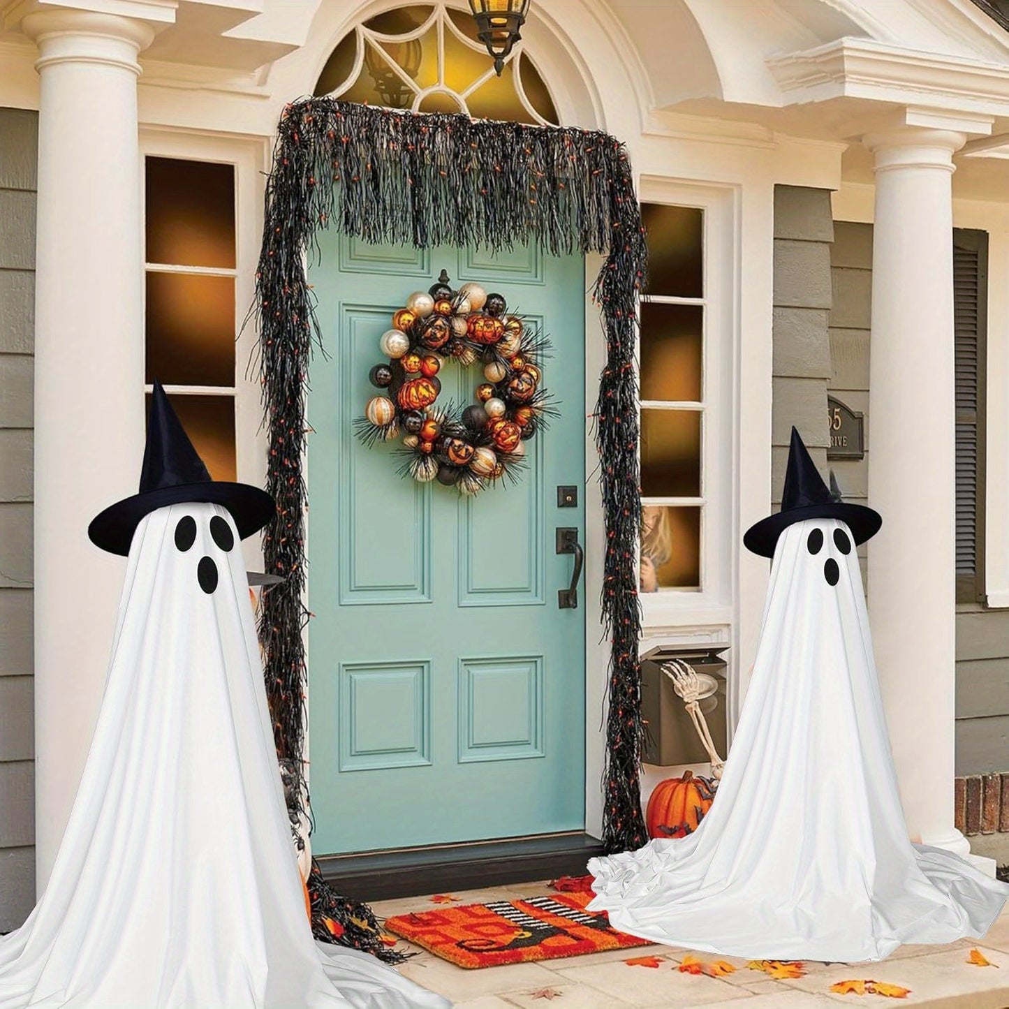 2pcs - SCARY FLOATING INDOOR/OUTDOOR HALLOWEEN LED LIGHT DECORATION