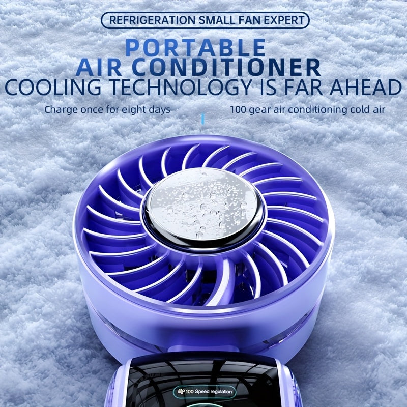 100-SPEED - PORTABLE ULTRA QUIET REFRIGERATION HANDHELD FAN