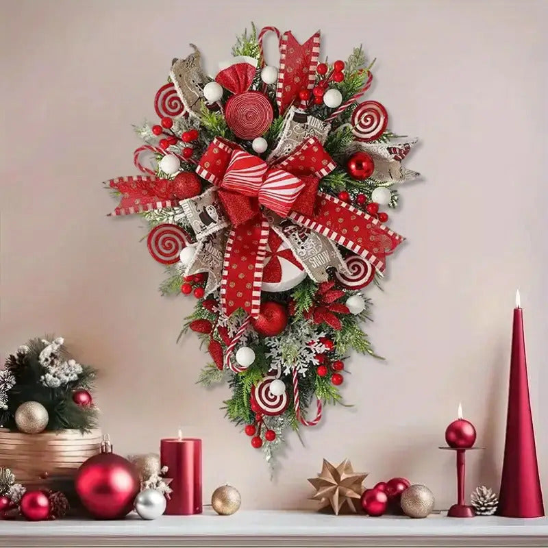 LUXURIOUS ELEGANT CHRISTMAS FRONT DOOR WREATH DECORATIONS