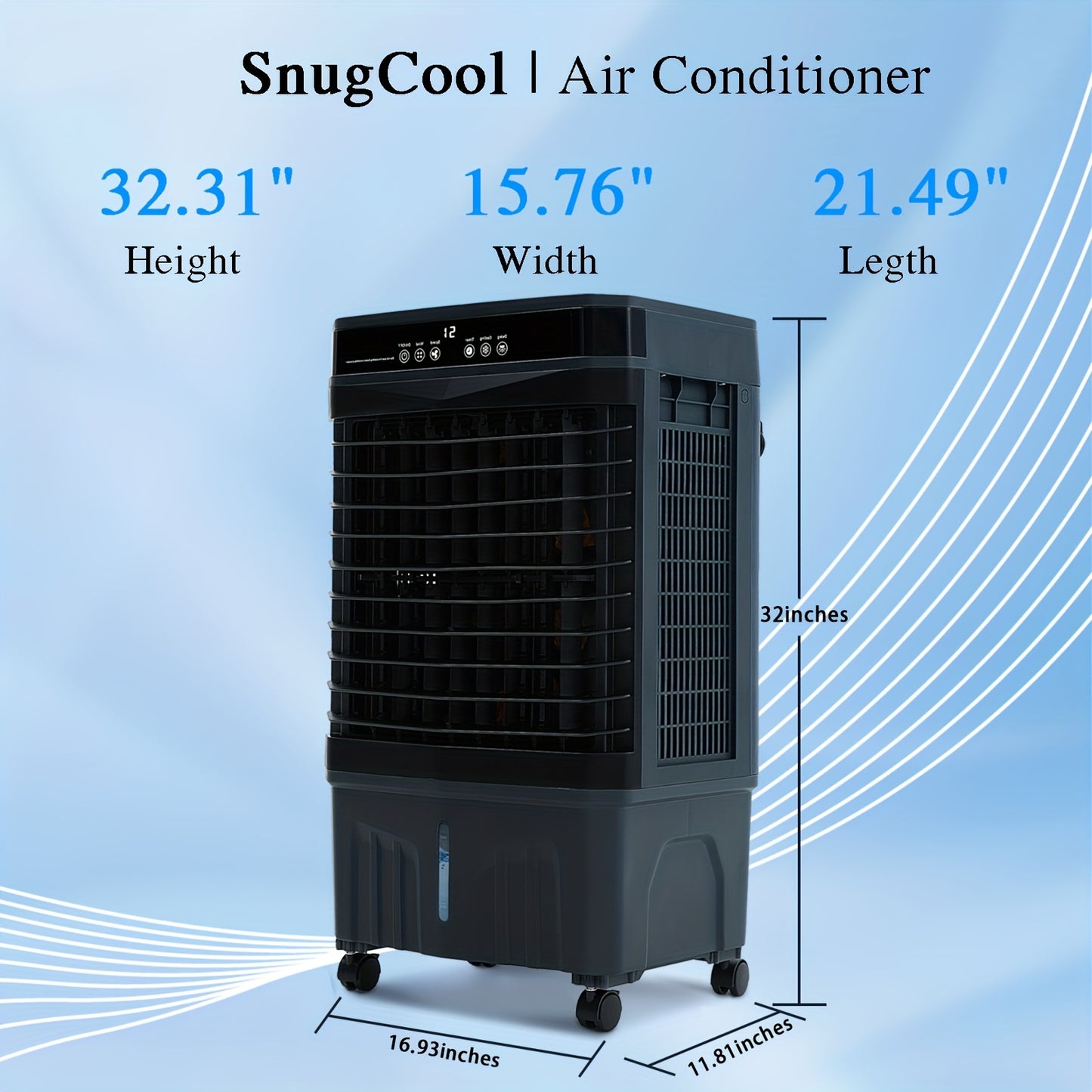 14,000 BTU PORTABLE QUIET AIR CONDITIONER W/REMOTE WINDOWLESS