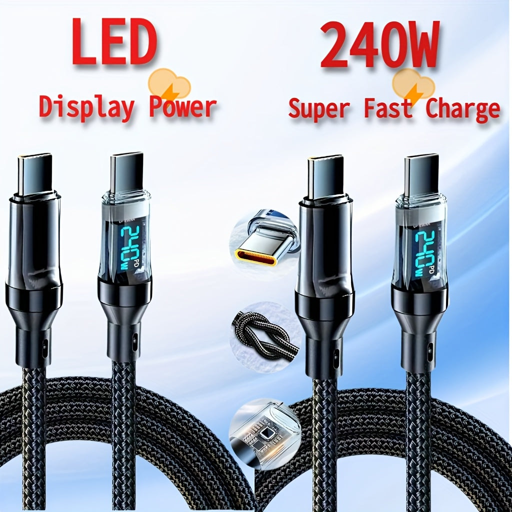 5A, 80W - SUPER FAST CHARGING USB-C W/LED REAL TIME DISPLAY