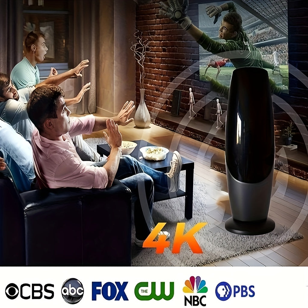 4K 1080P - 350+ MILE RANGE DIGITAL SMART TV ANTENNA W/SIGNAL BOOSTER