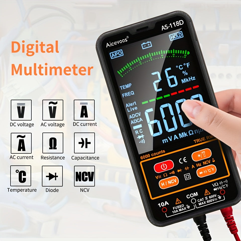 AUTO-RANGING SMART DIGITAL MULTIMETER ELECTRICAL TESTER