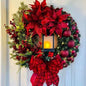 17.7in - LED LIT CHRISTMAS FRONT DOOR WREATH DECORATIONS