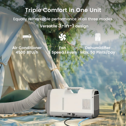 4,500 BTU PORTABLE AIR CONDITIONER, HUMIDIFIER CLIMATE CONTROL