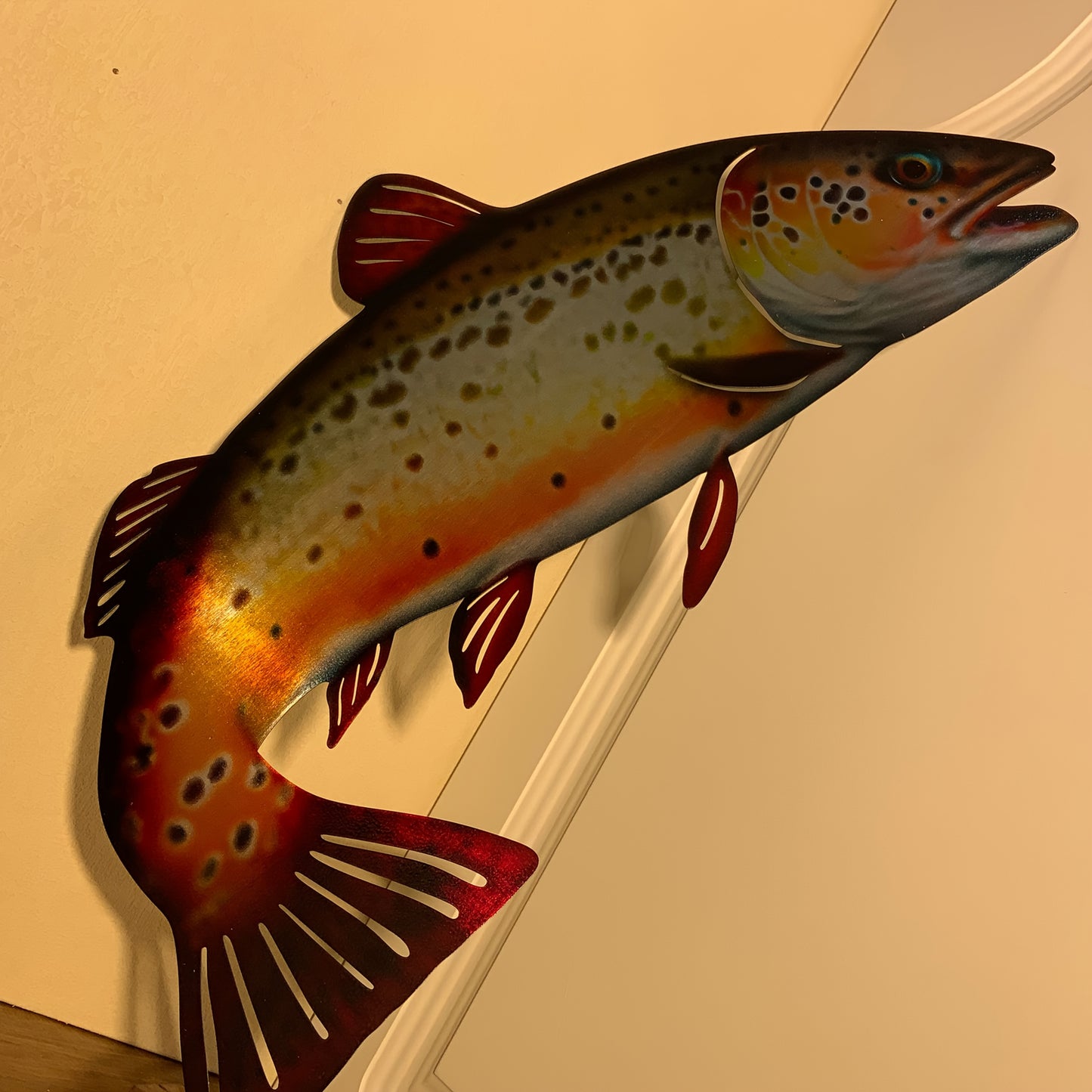 1pc - DECORATIVE RUSTIC METAL FISH WALL ART